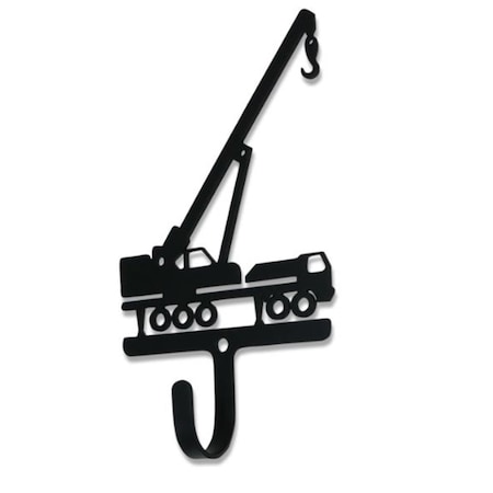 Village Wrought Iron Construction Crane Wall Hook Small WH-368-S